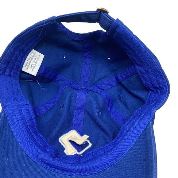 List Perfectly Baseball Hat One Size Blue Spellout Adjustable - Picture 6 of 8